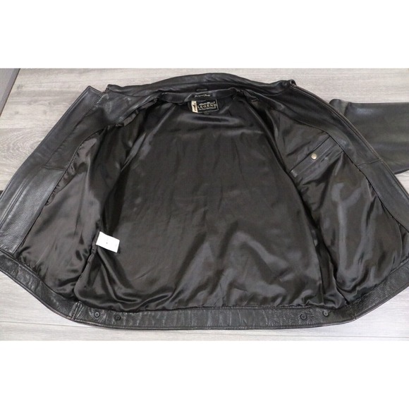 Eddie Bauer MEN'S Leather Legend Journeyman Bomber Jacket Size Large - Picture 3 of 8